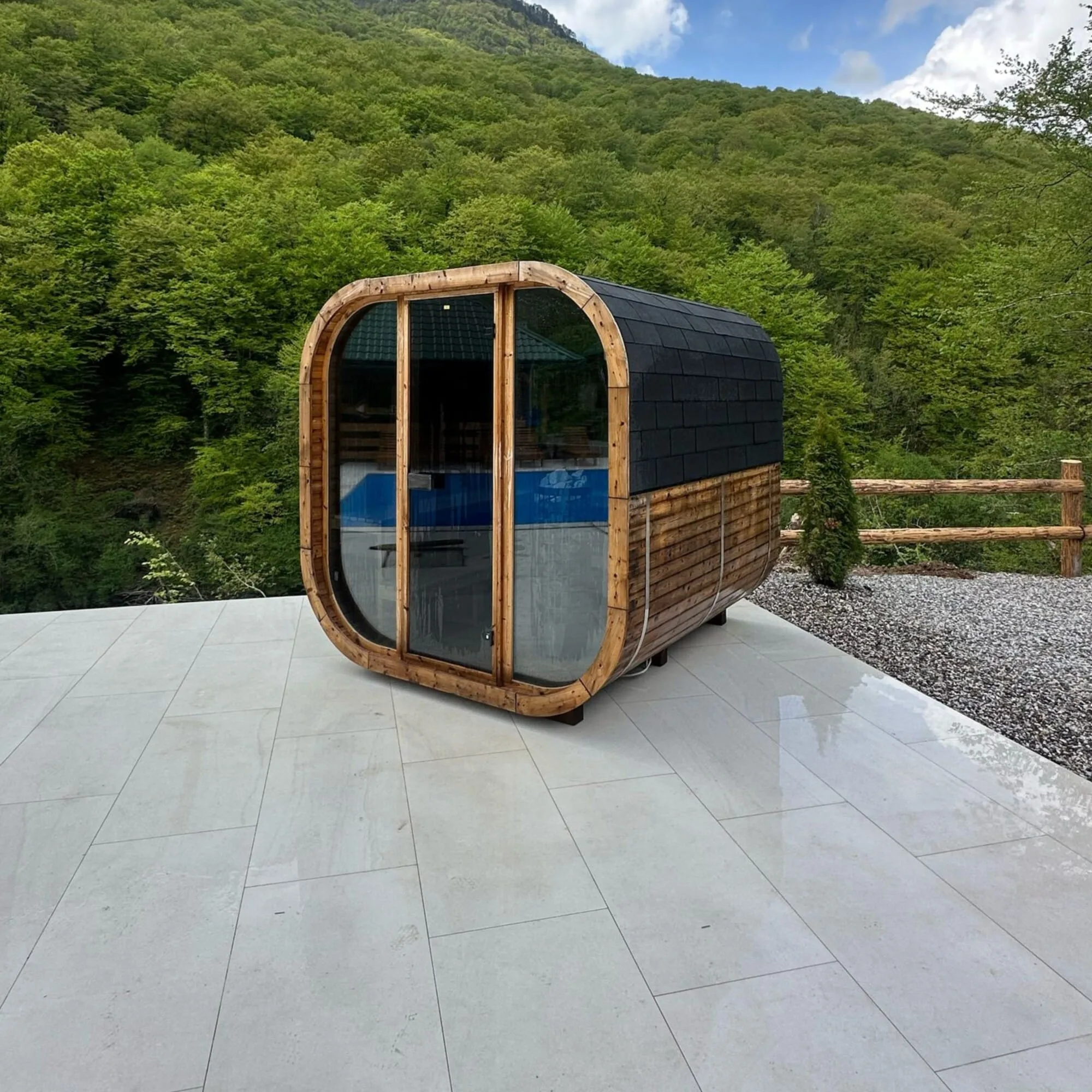 Cube 250 Sauna by Hekla For Sale