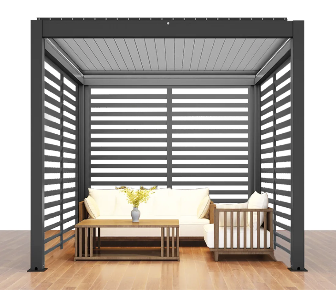 Remanso louvoured pergola