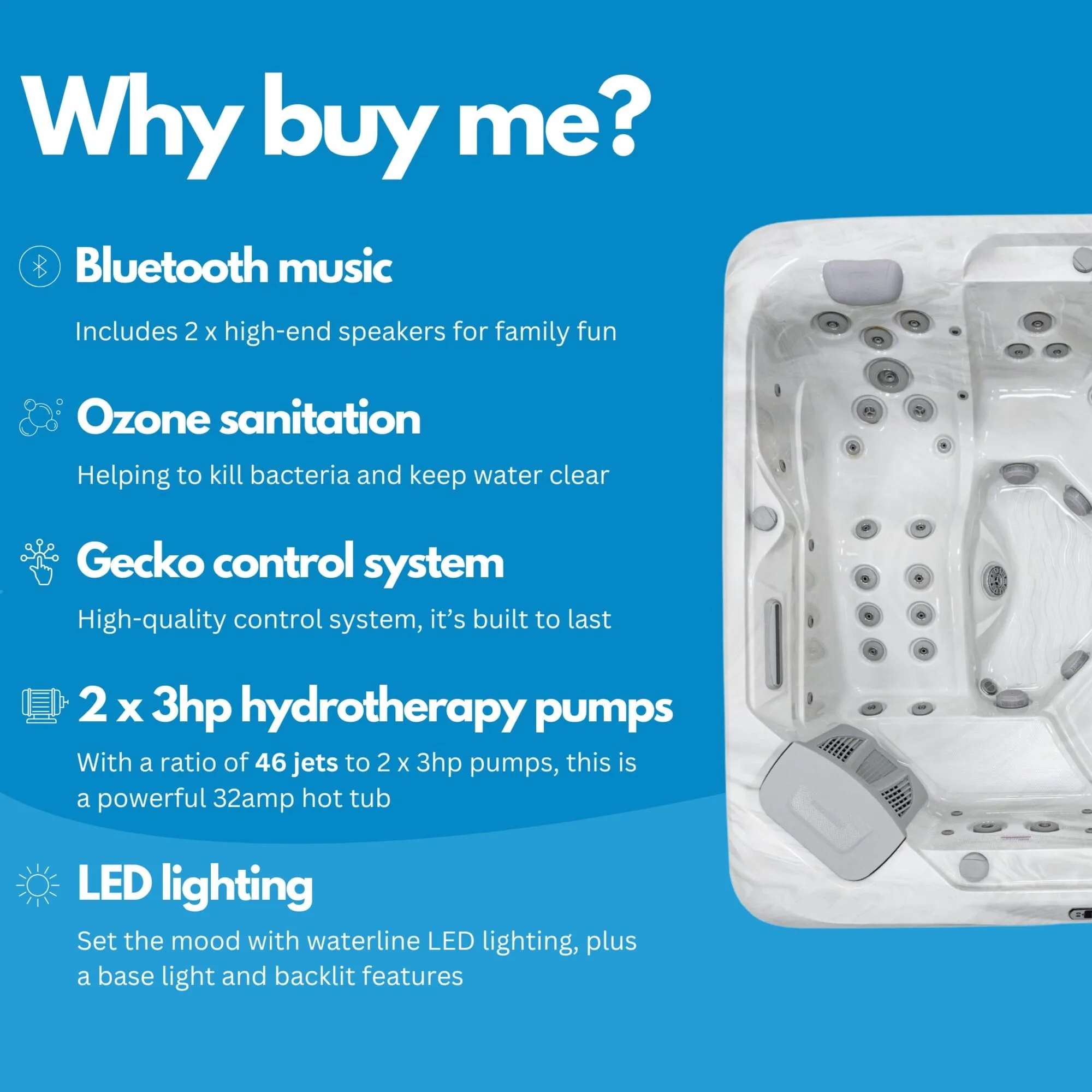 Aspen hot tub by AquaSolus for Sale