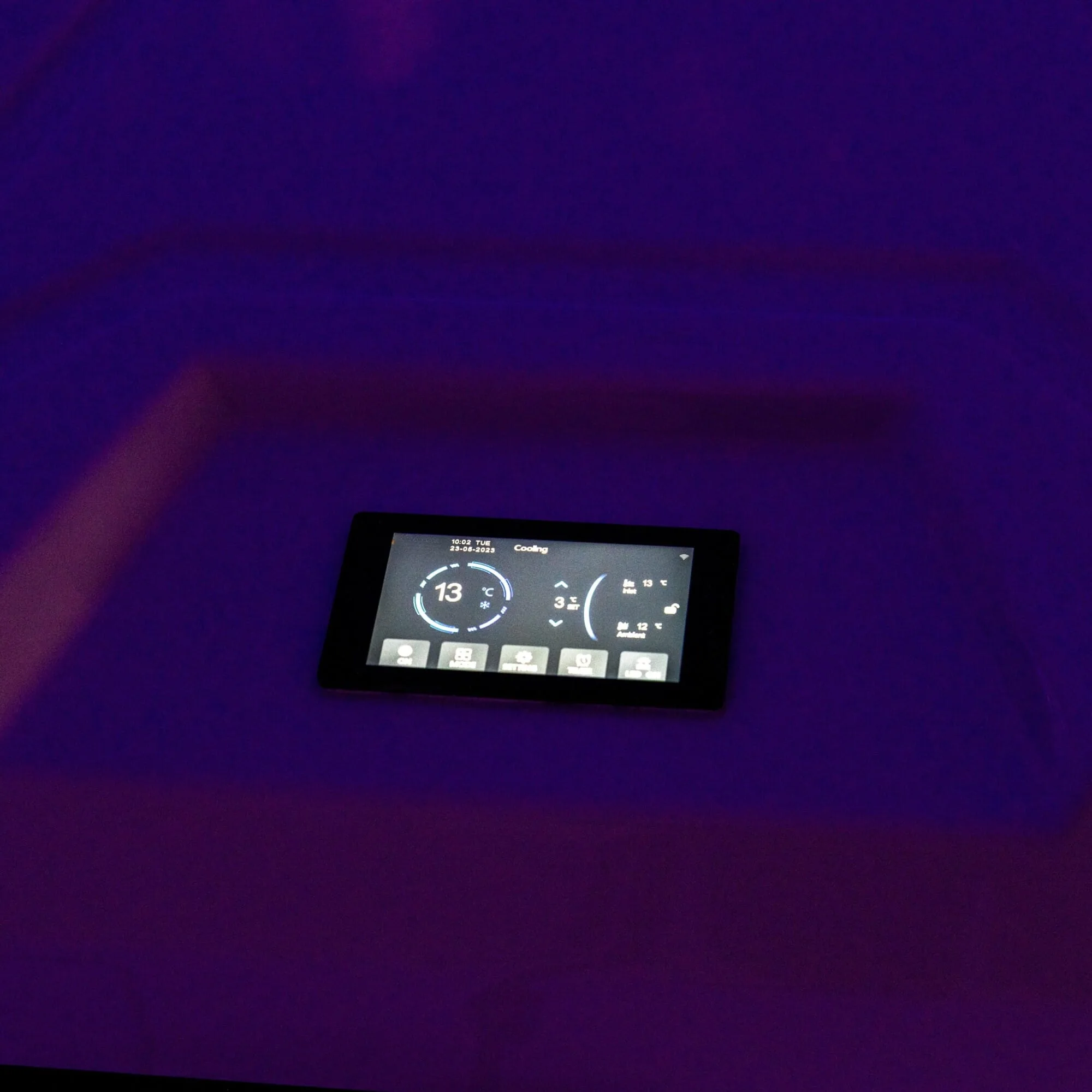 ALVA Ice Bath with touch screen controls