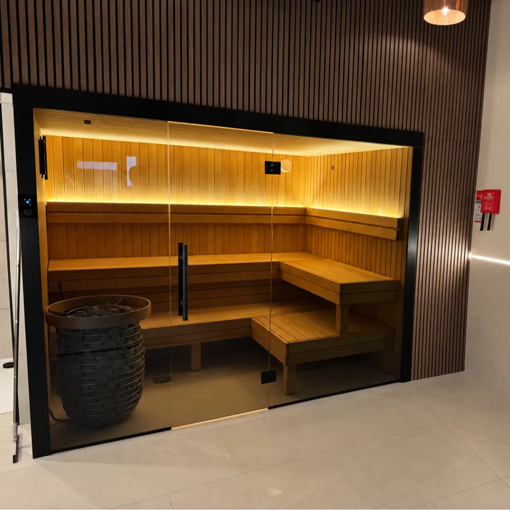 VARA 280 x 210 indoor traditional sauna for sale. EIRA Saunas.